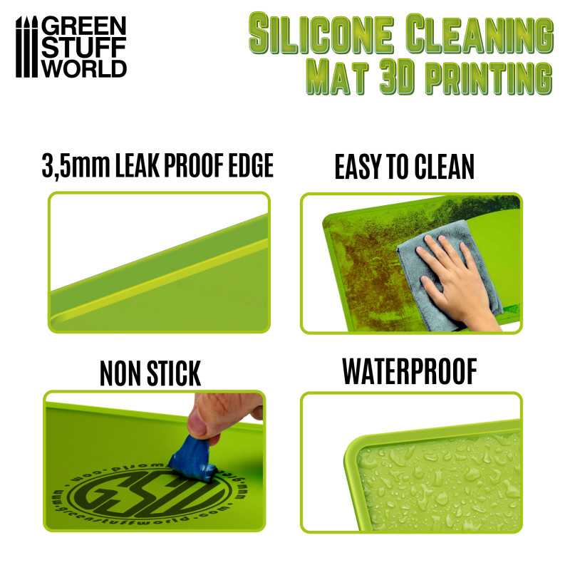 Green Stuff World for Models and Miniatures Silicone Cleaning Mat 410x310mm 3654