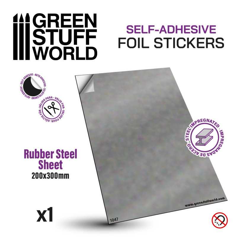 Green Stuff World Rubber Steel Sheet - Self Adhesive 1047
