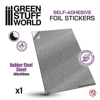 Green Stuff World Rubber Steel Sheet - Self Adhesive 1047