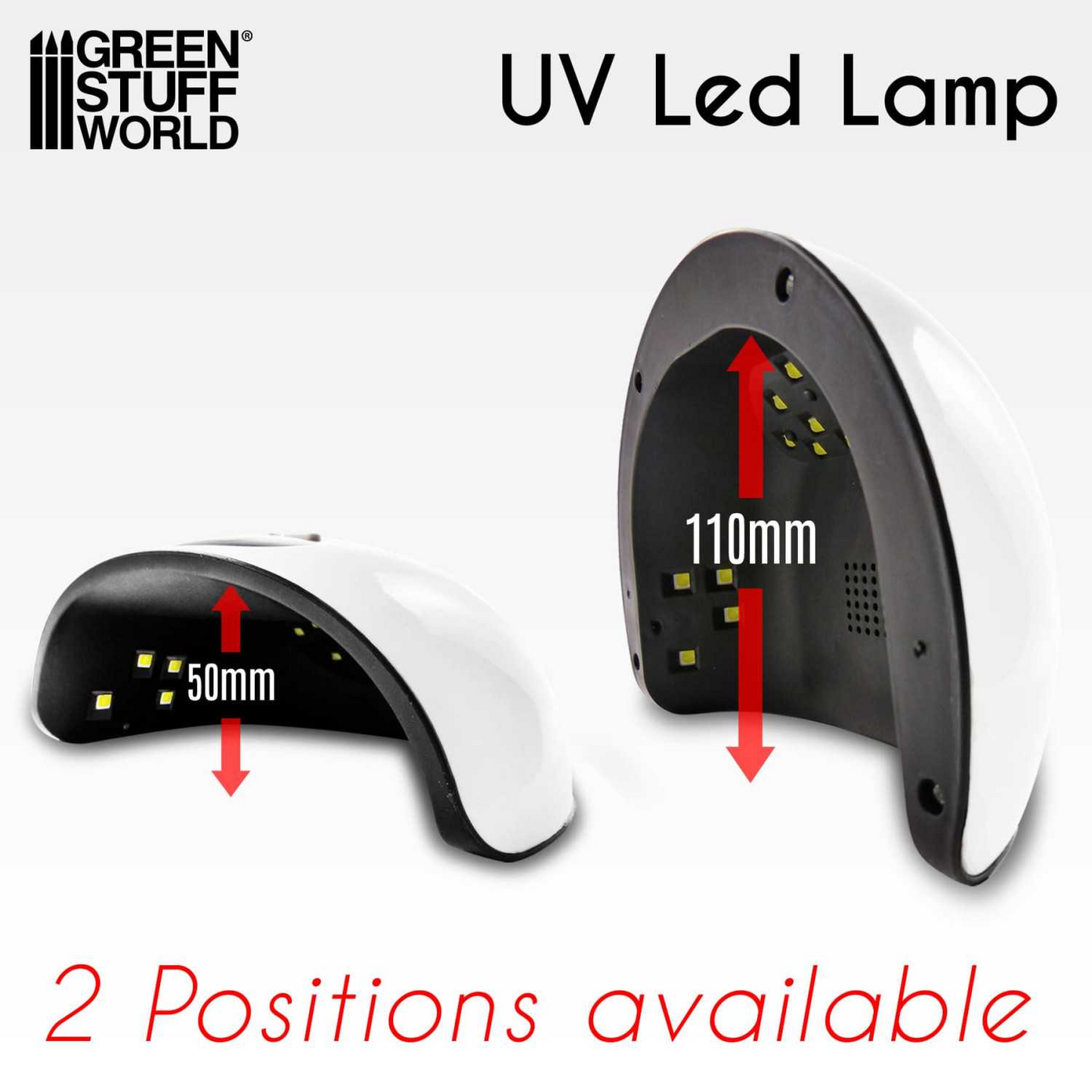 Green Stuff World Ultraviolet LED Lamp for Curing Resins and Fluorescent Paint 2384