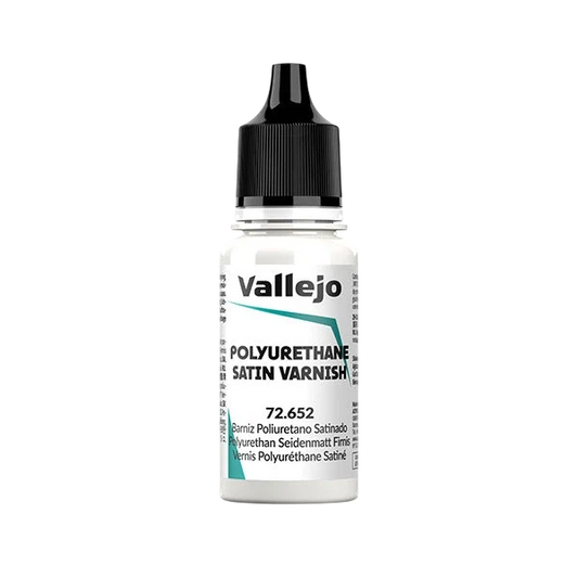 Vallejo Auxiliaries: Satin Polyurethane Varnish (200ml) (27.652) (New in Box)