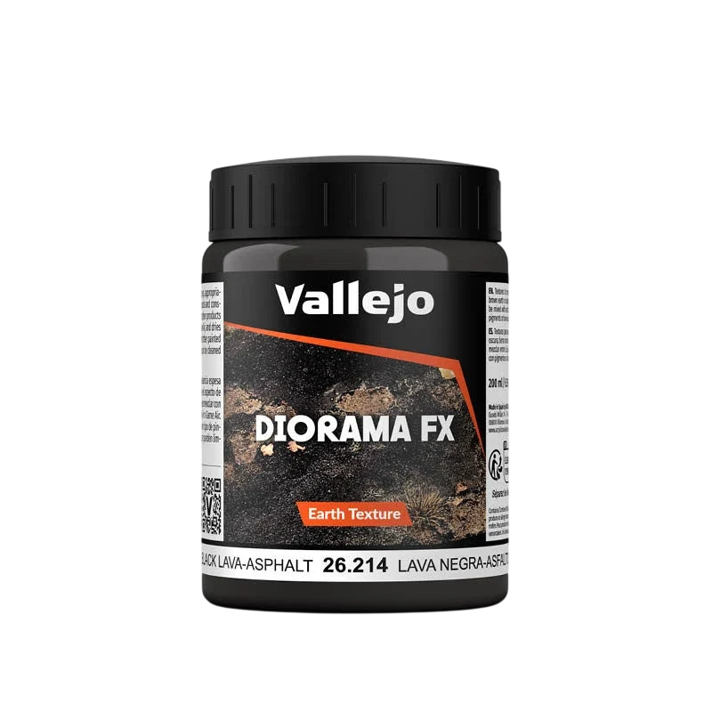 Vallejo Diorama FX: Black Lava-Asphalt (200ml) (26.214)