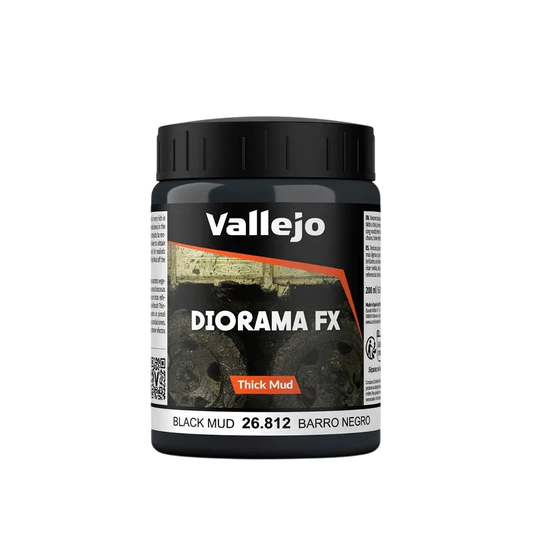 Vallejo Diorama FX: Black Mud (200ml) (26.812) (New in Box)