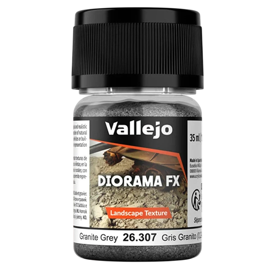Vallejo Diorama FX: Granite Grey 0.2-0.6 mm (35ml) (26.307)