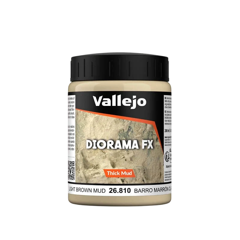 Vallejo Diorama FX: Light Brown Mud (200ml) (26.810) (New in Box)