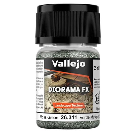 Vallejo Diorama FX: Moss Green 0.5-2 mm (35ml) (26.311)