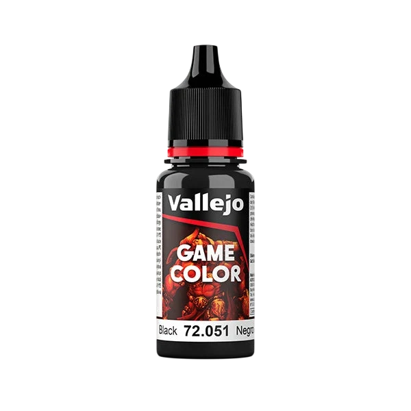 Vallejo Game Color: Black (72.051) - New Formula