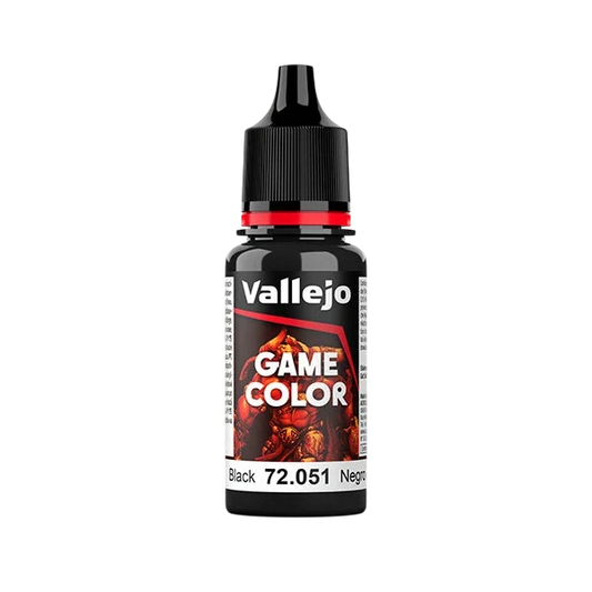 Vallejo Game Color: Black (72.051) - New Formula