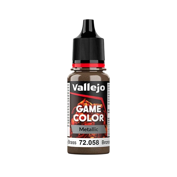 Vallejo Game Color: Brassy Brass (Metallic) (72.058) - New Formula