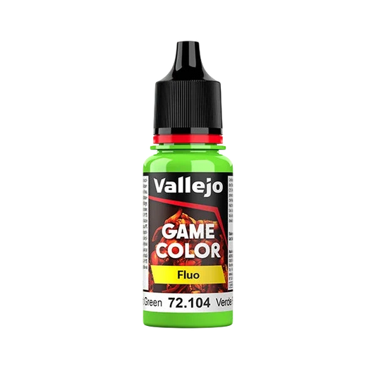 Vallejo Game Color: Fluorescent Green (72.104) - New Formula