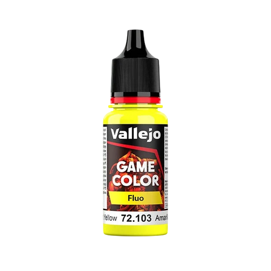 Vallejo Game Color: Fluorescent Yellow (72.103) - New Formula