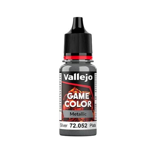 Vallejo Game Color: Silver (Metallic) (72.052) - New Formula