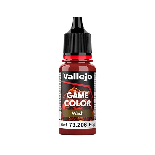 Vallejo Game Color Wash: Red (73.206) - New Formula