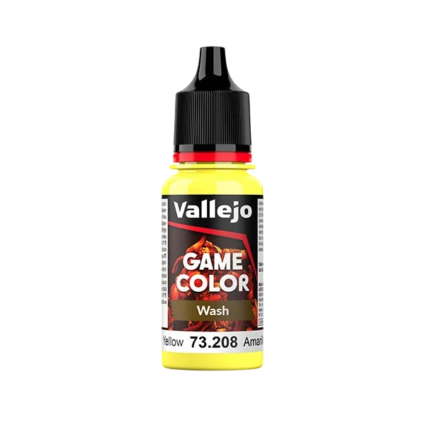 Vallejo Game Color Wash: Yellow (73.208) - New Formula
