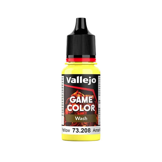 Vallejo Game Color Wash: Yellow (73.208) - New Formula