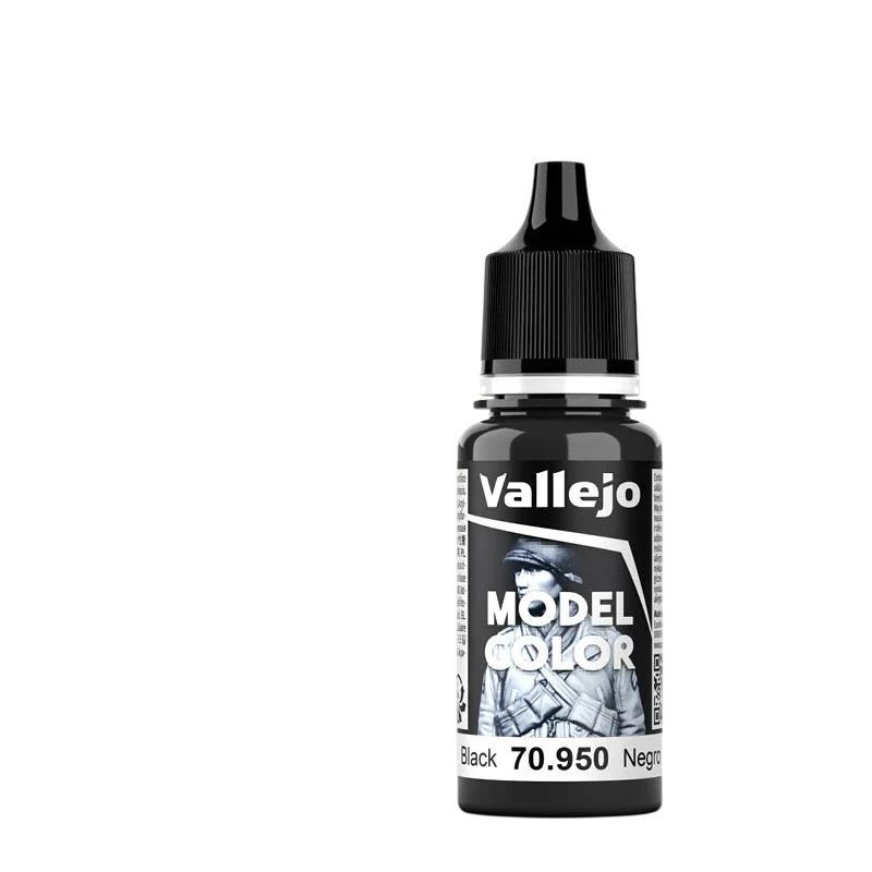 Vallejo Model Color: Black (70.950) - New Formula