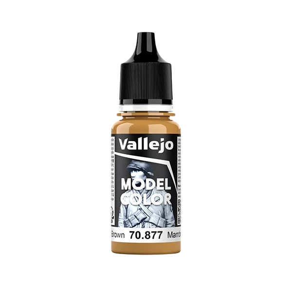 Vallejo Model Color: Gold Brown (70.877) - New Formula (New in Box)