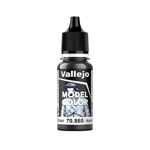 Vallejo Model Color: Oily Steel (Metallic) (70.865) - New Formula