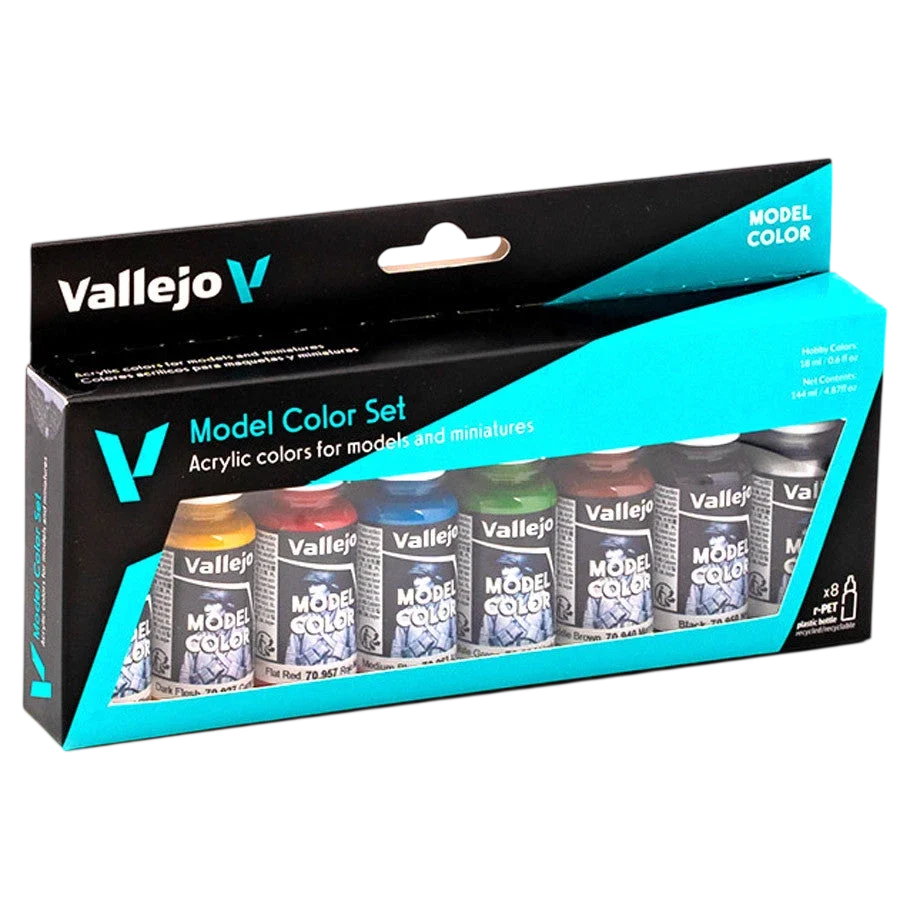 Vallejo Model Color Set: Wargames Basics (8) (70.260) - New Formula
