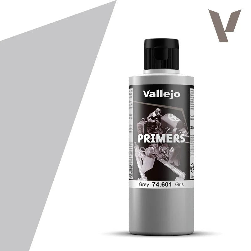 Vallejo Primers: Grey 200ml (74601) (New in Box)