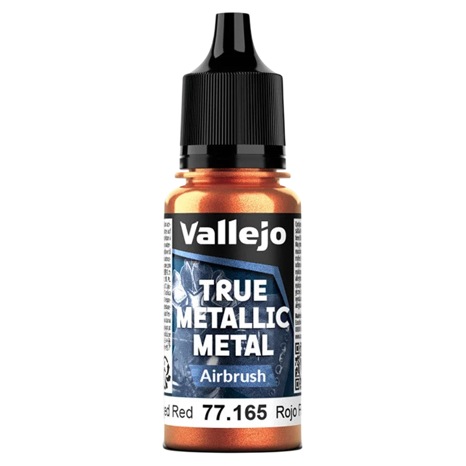 Vallejo True Metallic Metal: AIRBRUSH - Forged Red (77.165)