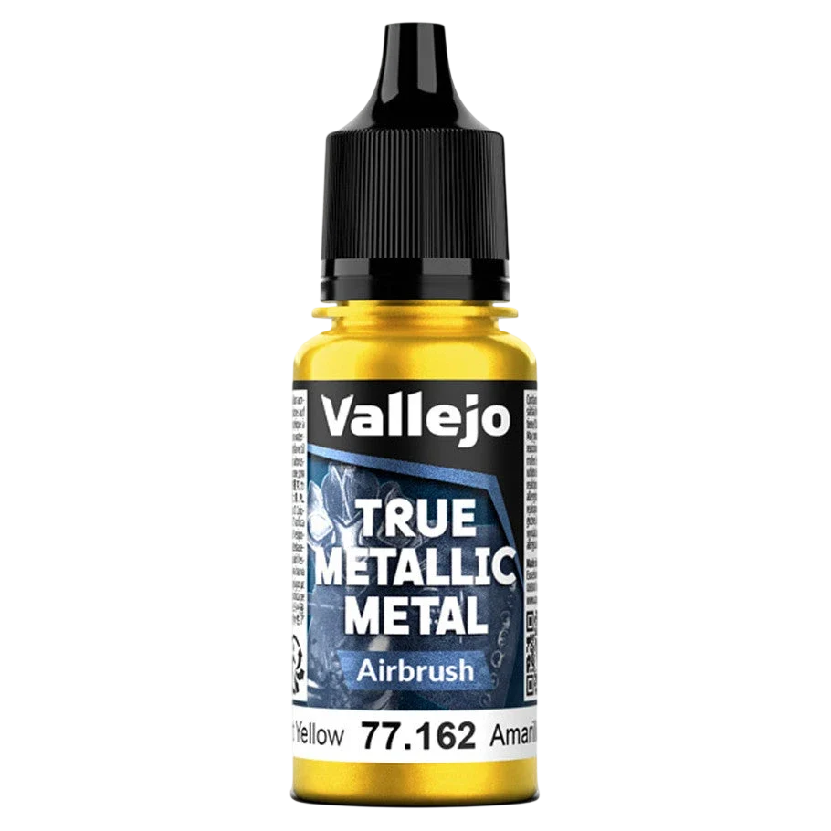 Vallejo True Metallic Metal: AIRBRUSH - Radiant Yellow (77.162)
