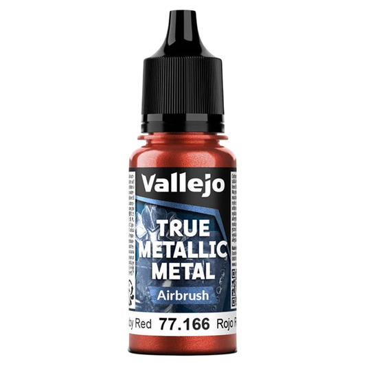 Vallejo True Metallic Metal: AIRBRUSH - Ruby Red (77.166)