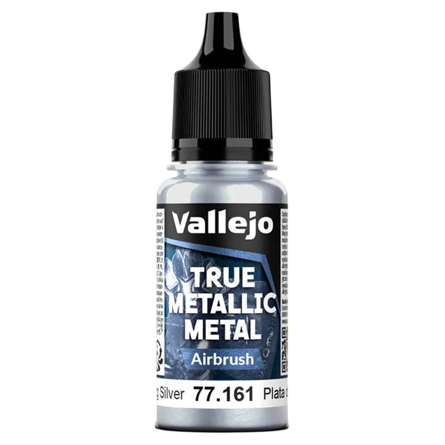 Vallejo True Metallic Metal: AIRBRUSH - Sterling Silver (77.161)