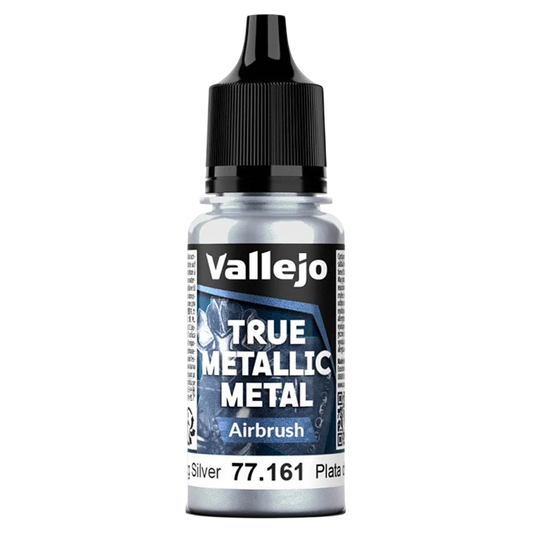 Vallejo True Metallic Metal: AIRBRUSH - Sterling Silver (77.161)
