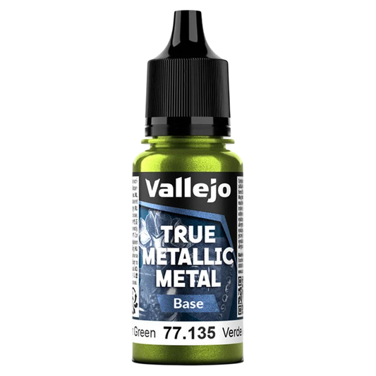 Vallejo True Metallic Metal: BASE - Amber Green (77.135) (New in Box)