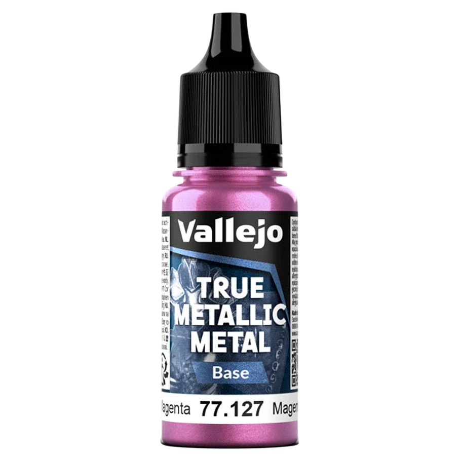 Vallejo True Metallic Metal: BASE - Crimson Magenta (77.127) (New in Box)
