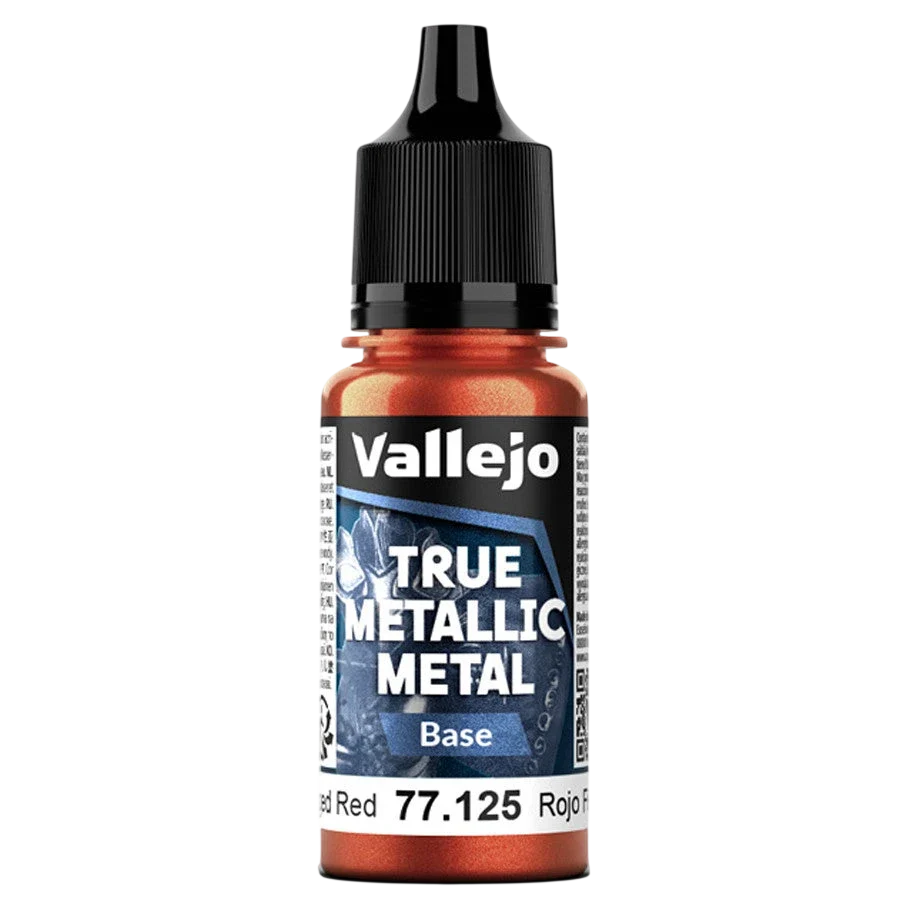 Vallejo True Metallic Metal: BASE - Forged Red (77.125) (New in Box)