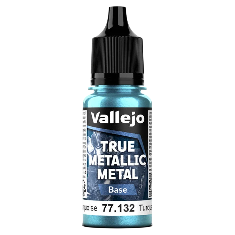 Vallejo True Metallic Metal: BASE - Hydra Turquoise (77.132) (New in Box)