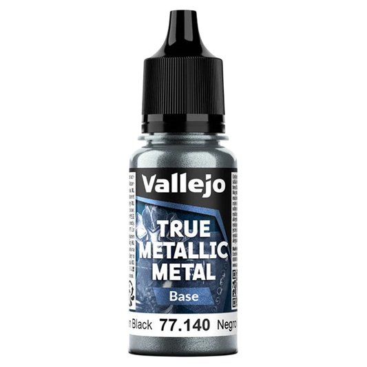 Vallejo True Metallic Metal: BASE - Obsidian Black (77.140)