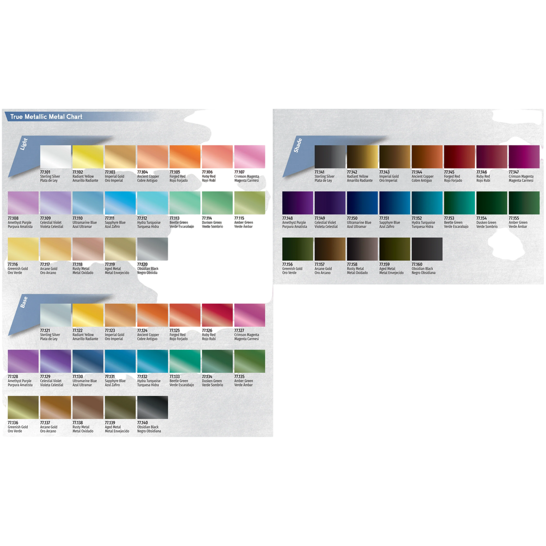 Vallejo True Metallic Metal: EZ-Buy Bundle 60 (all brush paints & washes, no airbrush paints)