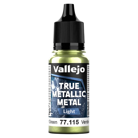 Vallejo True Metallic Metal: LIGHT - Amber Green (77.115) (New in Box)