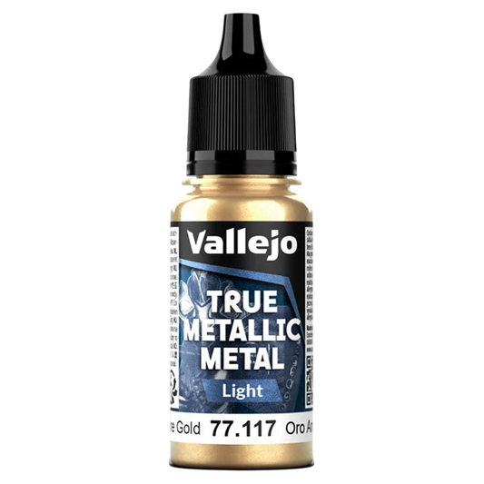 Vallejo True Metallic Metal: LIGHT - Arcane Gold (77.117) (New in Box)