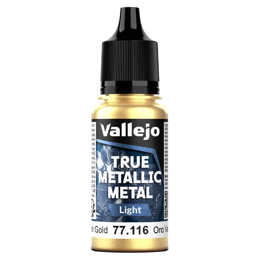 Vallejo True Metallic Metal: LIGHT - Greenish Gold (77.116)