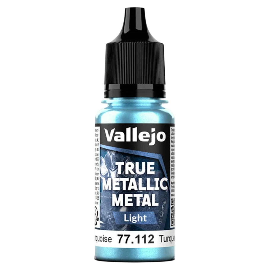 Vallejo True Metallic Metal: LIGHT - Hydra Turquoise (77.112) (New in Box)