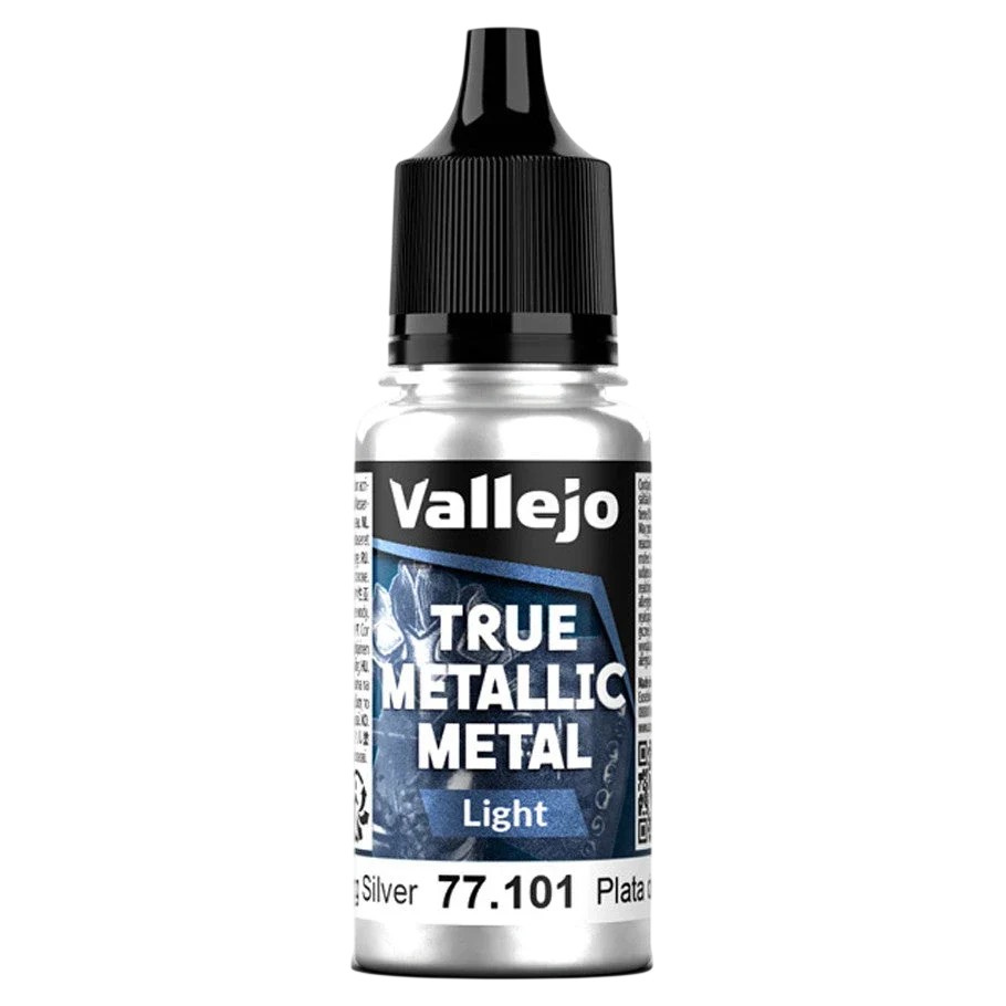 Vallejo True Metallic Metal: LIGHT - Sterling Silver (77.101)