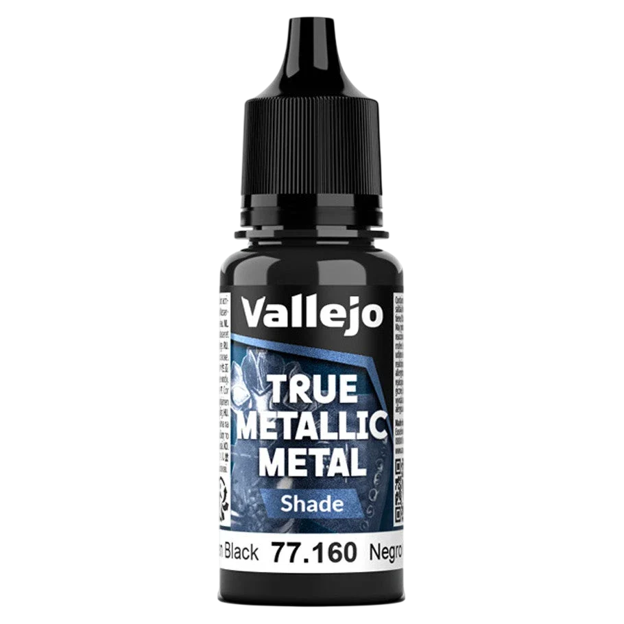 Vallejo True Metallic Metal: SHADE - Obsidian Black (77.160)