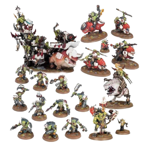 Beast Snagga Stampede (Custom Painted) (Assembled) From Warhammer 40k on Wargame Trader