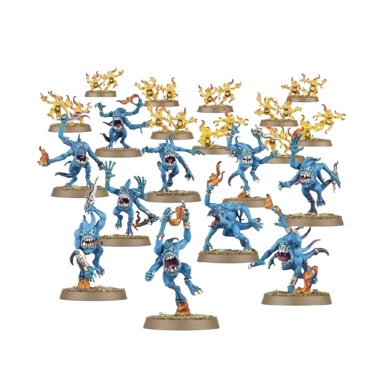 Blue Horrors of Tzeentch (Unpainted) (Assembled) From Warhammer 40k on Wargame Trader