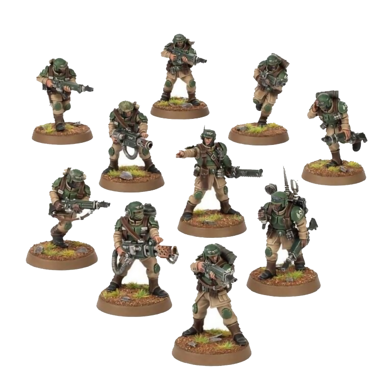Cadian Shock Troops Unpainted New in Box Warhammer 40k Miniature