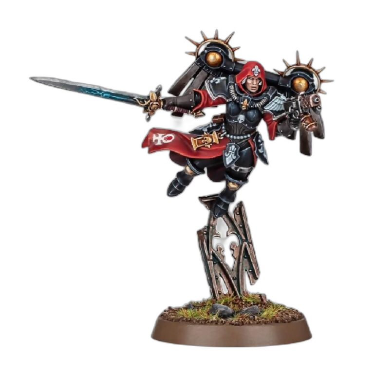 Canoness with Jump Pack (Unpainted) (Assembled)