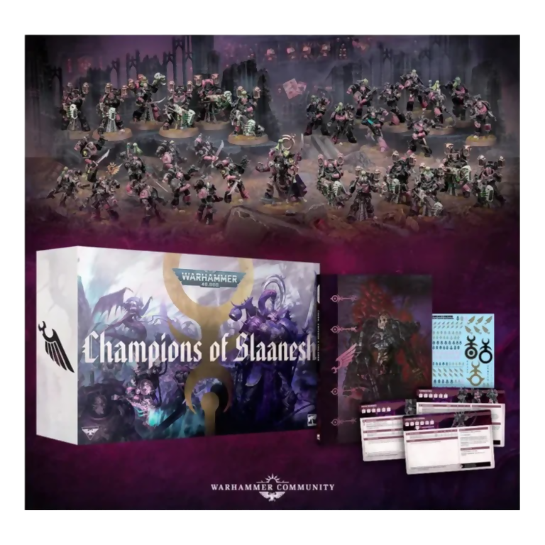 Champions of Slaanesh Army Set (Unpainted) (Assembled) From Warhammer 40K