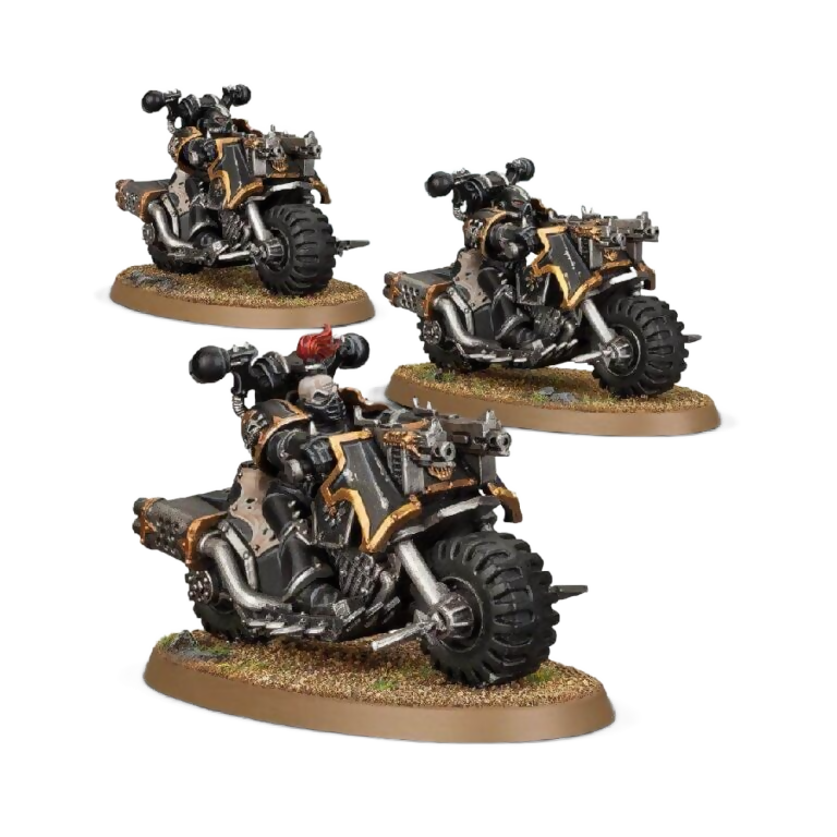 Chaos Bikers (Unpainted) (Assembled) From Warhammer 40k on Wargame Trader