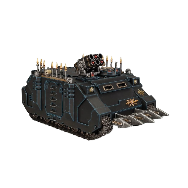 Chaos Rhino (Unpainted) (Assembled) From Warhammer 40k