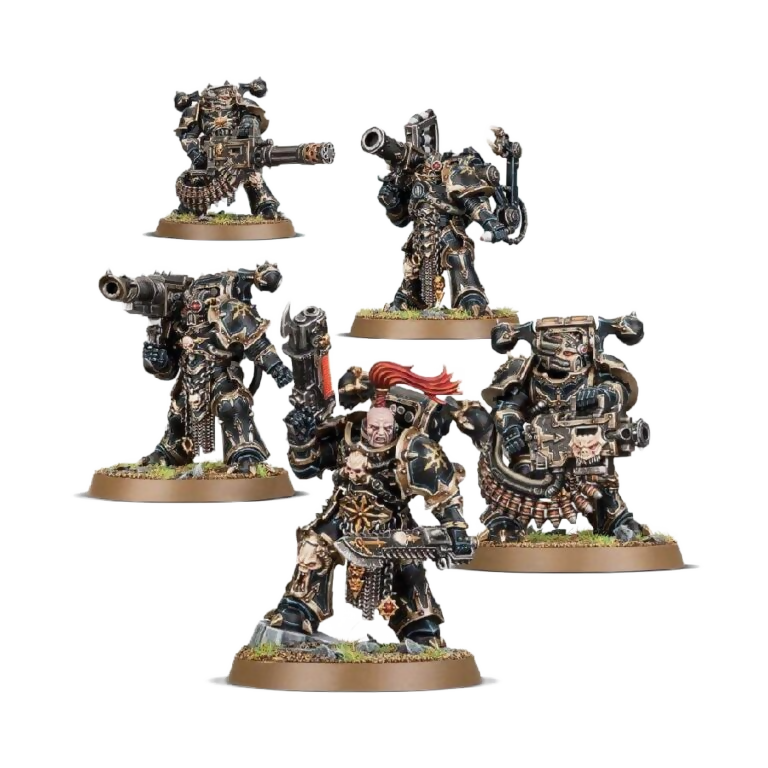 Chaos Space Marines Havocs (Unpainted) (Assembled) From Warhammer 40k