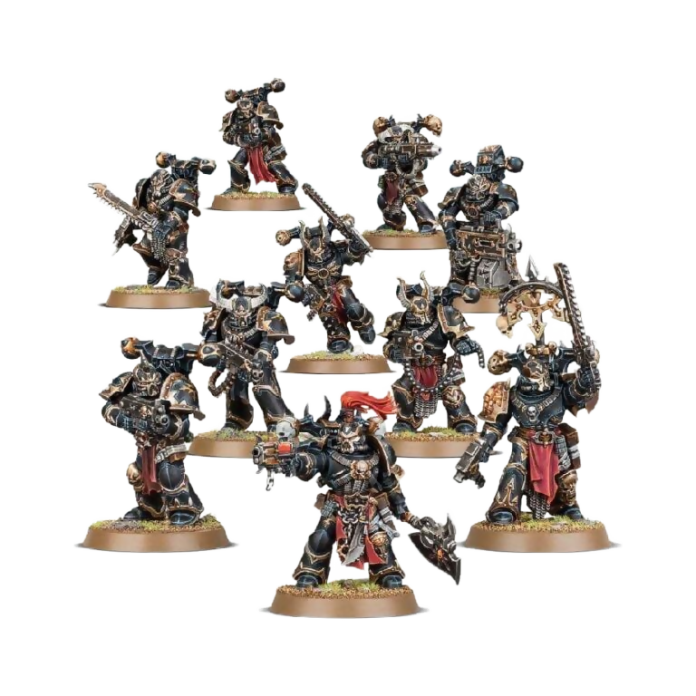 Chaos Space Marines Troops (Unpainted) (Assembled) From Warhammer 40k on Wargame Trader